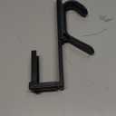 Officemate Double Coat Hooks for Cubicle Panels, Adjustable 1.25-3.5 Inch, Charcoal (22005) (Black)