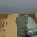 PHF 7 Pieces King Comforter Set, Lightweight Bed in A Bag & 18" Sheet Set for All Season, Ultra Soft Cozy Bedding with Comforter, Sheets, Pillowcases & Shams, Olive Green
