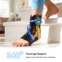 Upgraded Ankle Brace for Sprained Ankle [Stronger Support & Ultra Breathable] Ankle Support with Side Stabilizing Pads, Adjustable Quick Lace Up Ankle Stabilizer for Injury Recovery, Sports, Men&Women