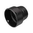 NDS 451 HDPE Corrugated Adapter for Spigot X 4 inch Corrugated Hub Connections, for use with 4 inch Drain Pipes & Fittings, Black