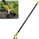 Hoe Garden Tool, Scuffle Garden Hoe with Long Handle, Adjustable Hula Hoe for Easy Weeding (75 Inch)