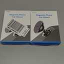 Coolpow2 Packs Magnetic Phone Holder for carStrong Magnetphone holders for your car phone holder Mount for Car4 Metal PlateUniversal Dash cell phone car mount for iphone Samsung car accessories (Black)