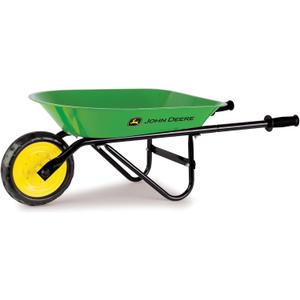 TOMY John Deere Kids Wheelbarrow - 34 Inch - Kids Gardening Tools - John Deere Toys - Ages 2 Years and Up