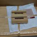 Bamboo Cutting Boards Set with Stand - 3 Piece Charcuterie Board with Handle, Truly Glue Free, Non Toxic Wood Chopping Serving Boards for Kitchen Gift Set - Dishwasher Safe [New 2026 Upgrade], 17"L x 12"W