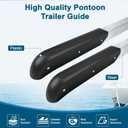 Pontoon Boat Trailer Guide-Ons for 2" Trailer Rail,30"H Boat Trailer Guide, For 2" Trailer-2PK