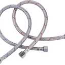 ARCORA 36-Inch Faucet Hose Connects Kitchen Bathroom Sink to Water Supply, Stainless Steel cUPC Supply Lines with 3/8-Inch x 3/8-Inch Female Compression Thread 1 Pair