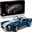 LEGO Icons Shelby Cobra 427 S/C Car Building Set for Adults - Bedroom, Office, or Book Shelf Decor for Sports Car Fans, Ages 18+ - Gift Idea for Birthdays - 10357