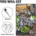 19.6in Inflatable Mirror Ball,Big Shiny Inflatable Ball Silver/Gold/Iridescent,PVC Hanging Large Disco Balls Decor for Party, Concerts, Stage, Wedding Decoration (1 Piece,Without Air Pump)