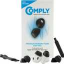 Comply TrueGrip | Premium Memory Foam Replacement Earbud Tips for Apple AirPods Pro 1 & 2 | Enhanced Comfort, Secure Fit, Superior Noise Isolation, Removal & Cleaning Tool | Black, Medium (3 Pairs)