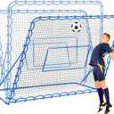 Soccer Rebounder Net, Quick-Switch Angle Soccer Training for Control, Passing Practice, Easy Setup Rebounder Gifts Aids & Equipment for Kids,Teens & Adults (7FTx6FT)