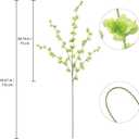 IPOPU Green Delphinium Artificial Flowers Bulk 5PCS Faux Snapdragon Stems 45.6in Tall Fake Silk Flowers for Floor Vase Table Centerpieces Wedding Garden Home Decor (Green)