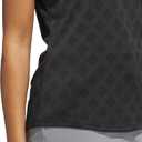 adidas Women's Ultimate365 Jacquard Short Sleeve Polo Shirt (Black, L)