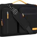 DOMISO 15.6 inch Laptop Case Sleeve Protective Cover Compatible with MacBook Pro 16 M4 M3 M2/Pro Max,15.6-16 inch HP ASUS Dell Lenovo Chromebook,Waterproof Computer Bag with Shoulder Strap,Black