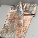 Washable Area Rugs 3'x5' Non-Slip Modern Abstract Soft for Living Room Entryway Bedroom Nursery, Print Pattern, Brown Rust Red Green Blue Multi