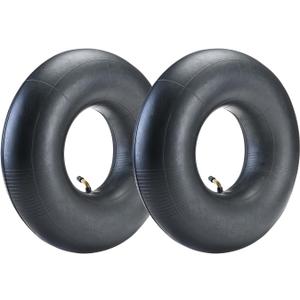 (2-Pack) Fastvert 15x6.00-6" Heavy-Duty Inner Tubes with TR-87 Bent Valve Stem for Lawn Mowers, Yard Tractors, Wheelbarrows, ATV, and More