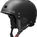 OutdoorMaster Kayak Helmet, Wakeboard Helmet Whitewater Helmet Men Women, Water Helmet with Ear Pads, Surf Helmet 12 Vents Dial Fit Adjustment Longboard Helmet, Perfect for Kayaking, Boating (Large (Runs large, size down), Black)