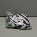 Mltao Black White Vertical Striped Suit 4pcs Set Jacket Pants Tie Wig Adult Teens Costume Halloween Party Dress Up Outfit (Medium)