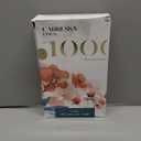 Carressa Linen 100% Egyptian Cotton Standard Pillow Cases Set of 2 - Luxury 1000 Series Orchids Collection Pillowcases Queen Size (Light Blue), Cooling Sateen Weave Hotel Quality Bed Pillow Cover