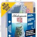 Shakespeare Catch More Fish Lake and Pond Spinning Fishing Combo, Includes Shakespeare Fishing Rod & Reel, Berkley Fishing Baits, Live Bait Tackle, Pre-Spooled with 6lb Stren Line, 6' Medium Power, 2pc Fishing Rod
