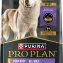 Purina Pro Plan High Protein Dog Food, Small Bites, SPORT 27/17 Lamb and Rice Formula - 37.5 lb. Bag (EXP 10/11/26)