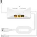 TV Antenna Amplifier, Indoor Antenna Signal Booster, 25dB High Gain Powerful Digital Antennas Booster, Clear Up Pixelated Amplifier, Adjustable Reception Range, Suit for All TV Antennas (White)