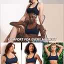 Werkiss Wireless Bralettes Natural Lift Racerback Bras for Women No Underwire Light Support Sports Bra (XL)