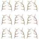 Angoily Reindeer Antlers, 24 PCS Reindeer Antlers for Craft, Christmas Deer Antler Snowman Arm Craft, Artificial Plastic Antler Ornament, Deer Antler Decor DIY Dry Tree Branch Twigs