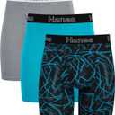 Hanes Men's Underwear Boxer Briefs or Long-Leg Boxer Briefs Pack, 3 Pack, No-Ride-Up, Stretch-Cotton Men Clothing, S 