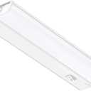 GETINLIGHT 12-inch Hardwired Only LED Under Cabinet Lighting, Daylight White(5000k), Dimmable, Matte White Finished, ETL Listed, IN-0201-11-WH-50 (Day Light)