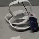 JONATHAN Y DEC1000A Chamberlain 7" Aluminum Abstract Knot Decorative Sculpture Home Decor for Office, Bedroom, Living Room, Shelves & Coffee Tables, White