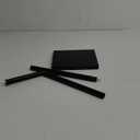 Free Standing Bathroom Toilet Paper Holder Stand with Reserve, Stainless Steel Pedestal Tissue Roll Holder, Black DECLUTTR