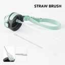 Enerbone 32 oz Insulated Water Bottle, Stainless Steel Bottle with Carrying Strap, Double-Wall Vacuum Insulation Design, Leakproof Sports Bottle with Straw, Keep Drinks Cold or Hot for Hours (Oasis)