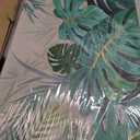 Enartly Tropical Green Leaf Canvas Wall Art Monstera Palm Leaf Painting Jungle Plant Botanical Picture Nature Artwork Print Framed for Living Room Bedroom Bathroom Office Home Decor, Large 40"x20"