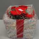 Set of 3 Christmas Decorations Lighted Gift Boxes with Bows12" 10" 8" with 60 Pre-Lit Mini String LightsFoldable LED Xmas Present Boxes for Tree Indoor Outdoor Holiday Party Yard Home Decor