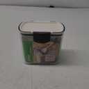 ProKeeper 1 Quart Airtight Powdered Sugar Storage Container  Grey, BPA-Free Plastic