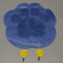 Foot Scrubber in Shower,Shower Foot Scrubber Mat,Silicone Body Scrubber with Suction Cups,Bath Feet Scrub Mat with Storage Hook