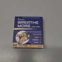 Breathe More Extra Strength TAN Nasal Strips for Snoring Relief & Easy Breathing | 50 Ct |Wide Fit | Latex-Free, Drug-Free | Strong Adhesion | Sensitive Skin | Cold & Allergy Congestion Relief