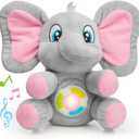 JOYIN Musical Elephant Plush Baby Toy, Stuffed Animal with Music & Light, Baby Musical Soft Plush Toys for Infant Babies, Christmas Birthday Gifts for Boys and Girls 6+ Months