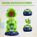 EagleStone Movable Dinosaur Shooting Toys for Kids,Electronic Target Shooting Games with 2 Pump Gun,48 Balls Party Favor Toys with Score Record, LED & Sound, Dino Toys Gift for Boys and Girls