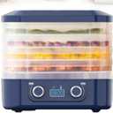 Food Freeze Machine with 5 Trays for Home, Food Dehydrator Machine, 48H Timer and Temperature Control Dehydrators for Food and Jerky, Herbs, Meat, Fruit, Dog Treats.