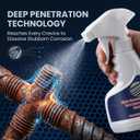 Rust Remover Spray for Metal, Powerful Rust Remover Heavy Duty Metal Cleaner, Multipurpose Rust Stain Remover for Metal, Stainless Steel, Automotive Parts, Fast Acting
