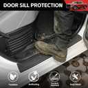 Door Sill Guards Kit Fit for 2024-2026 Toyota Tacoma Double Cab Accessories Entry Guard Protector Door Sill Protector