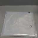 Barossa Design Small Shower Curtain for Shower Stall Size 36 x 72 inches,PEVA - Waterproof, Eco-Friendly, Non-Toxic, Odorless, PVC Free, Metal Grommets (Clear)