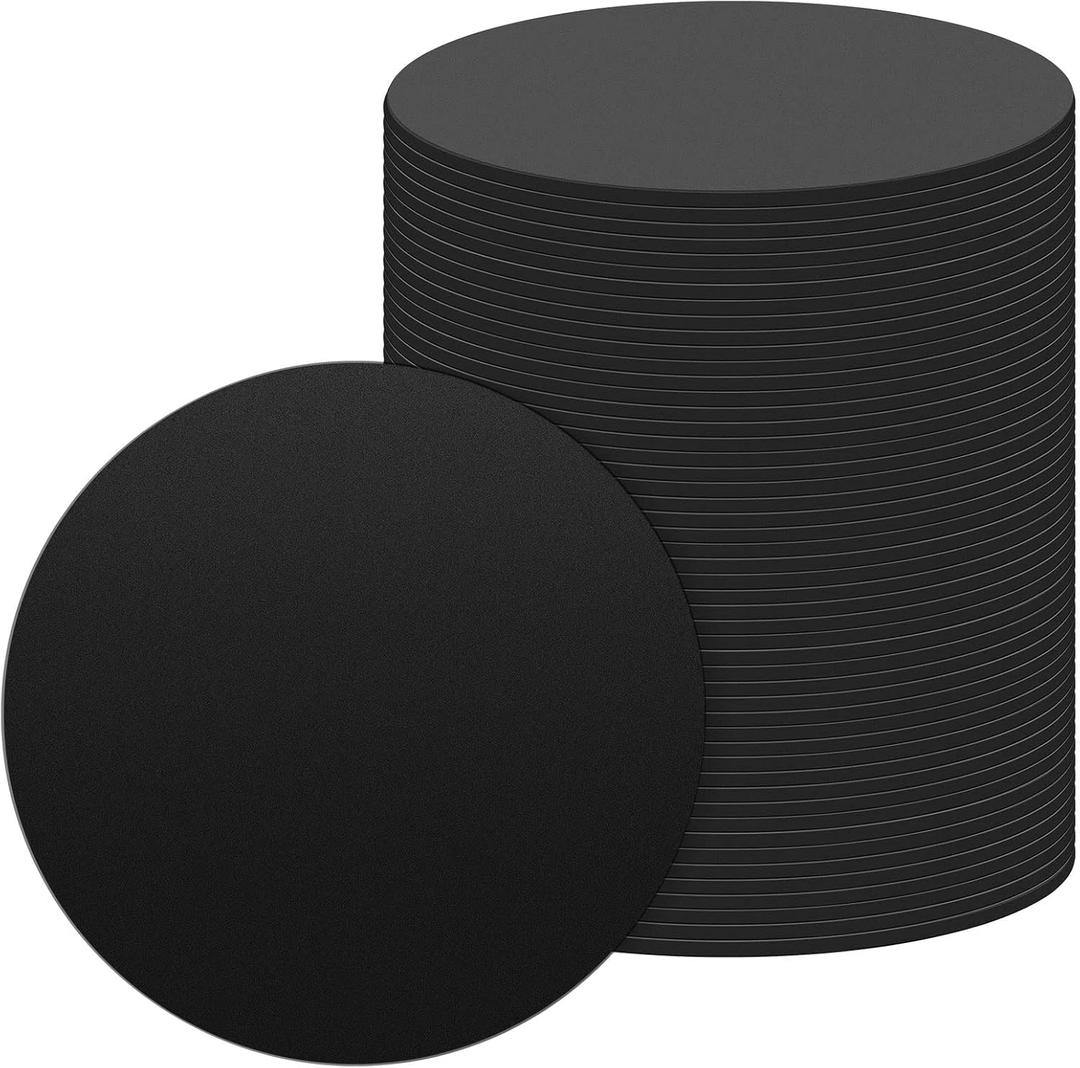 Haull 50 Pcs Billiard Pool Table Leg Shims 3" Diameter Rubber Pool Table Leveler kit Shims Foot Pads (0.06 Inch Thick)