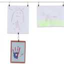 Wallniture Curtain Drape Wire Rod Set for Tapestry, Kids Crafts, Wall Decor Picture Hanging Kit