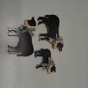 Bucherry 3 Pcs Wooden Cow Table Decorations, Farmhouse Cow Signs, Farm Wooden Figurines, Rustic Country Tiered Tray Decor, Western Tabletop Centerpieces for Kitchen Room Desk Shelf(Popular Style)