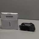 Sharp Digital Easy to Read Alarm Clock with 2 AMP High-Speed USB Charging Power Port - Charge Your Phone, Tablet with a high Speed Charge! Simple, Easy to Use Operation, Midnight Black (Black - Red Led)