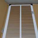 10"W x 10"H [Duct Opening Size] Steel Return Air Filter Grille - Removable Face/Door for 1 inch Filters -HVAC Vent Cover Grill - White [Outer Dimensions: 12 5/8"W X 12 5/8"H]