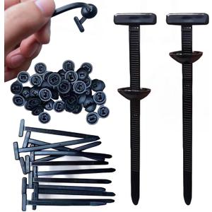 Nylon Universal Cable Tie Buckle Zip Tie (3.5) Automotive Push Mount Small Assorted Zip Ties Tool Heavy Duty Self Locking UV Resistant Plastic Cable Ties for Car Daily Repair (200)