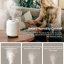 SmartDevil 1.2L Cool Mist Humidifier, Top Fill Ultrasonic Smart Air Humidifier with Essential Oils, Timing, Auto Shut Off for Home Babies Plants